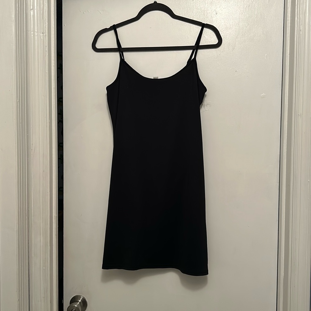 J. Crew Factory Black Slip Dress